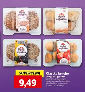 Lidl Ciastka kruche z jabłkami Kraina Wypieków oferta