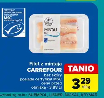 Carrefour Mintaj filet Carrefour targ świeżości oferta