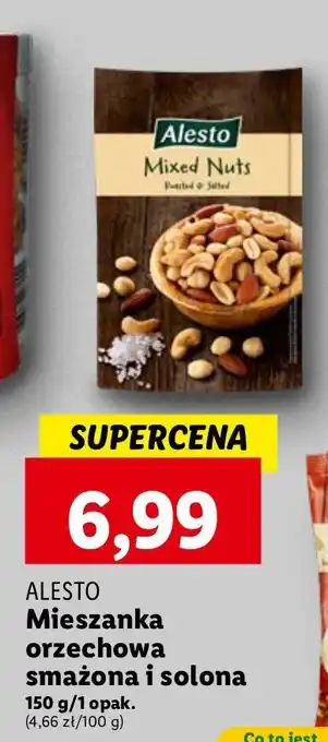 Lidl Mieszanka orzechów smażona i solona Alesto oferta