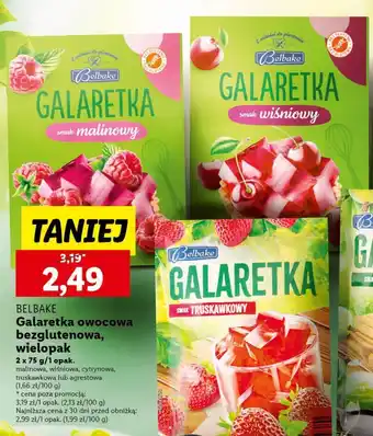 Lidl Galaretka malinowa Belbake oferta