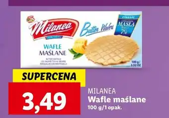 Lidl Wafle maślane Lumar milanea oferta