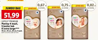 Lidl Pieluchomajtki 6 extra large Lupilu Pants Premium oferta