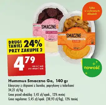Biedronka Hummus z chipsami z buraka Smacznego! oferta
