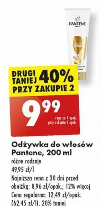Biedronka Odżywka do włosów Pantene 200 ml oferta