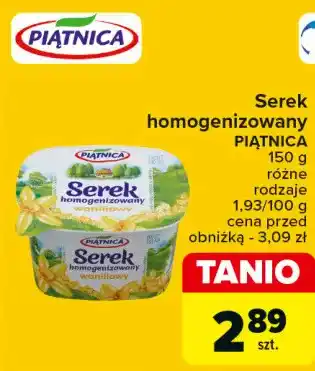 Carrefour Serek homogenizowany waniliowy Piątnica oferta