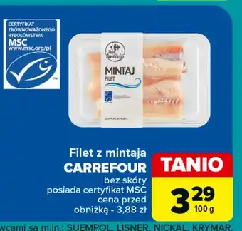 Carrefour Mintaj filet Carrefour Targ Świeżości oferta