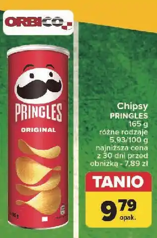 Carrefour Chipsy original Pringles oferta