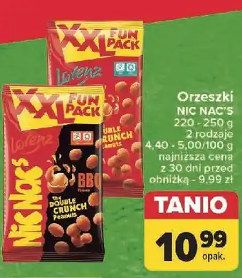 Carrefour Orzeszki w panierce Lorenz Nic Nac's oferta