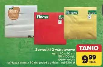 Carrefour Serwetki 33 x cm Finess oferta