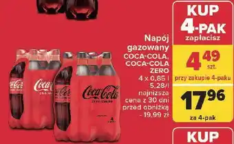 Carrefour Napój Coca-Cola Zero oferta