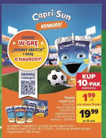 Carrefour Napój multiwitamina Capri-Sun oferta