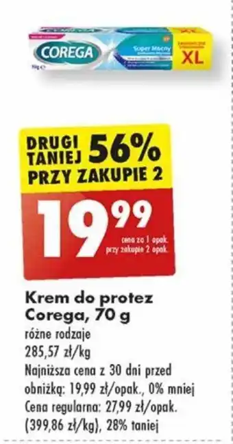 Biedronka Krem do protez Corega 70 g oferta