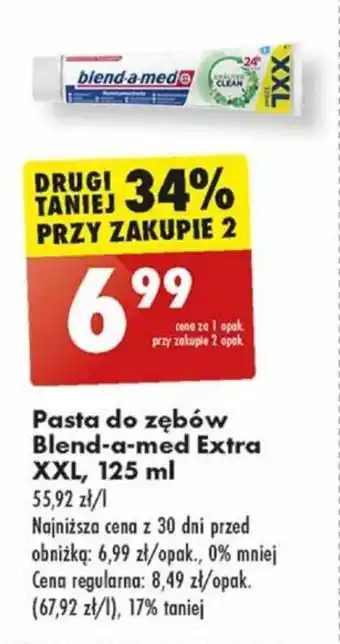 Biedronka Pasta do zębów Blend-a-med Extra XXL 125 ml oferta