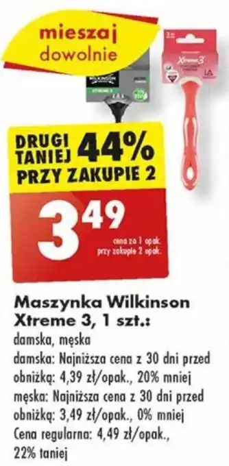 Biedronka Maszynka Wilkinson Xtreme 3 1 szt. oferta