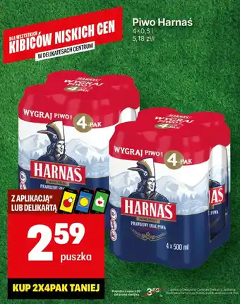 Delikatesy Centrum Piwo Harnas oferta