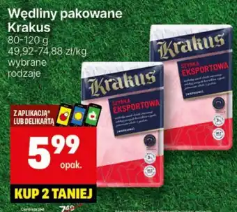 Delikatesy Centrum Wędliny pakowane Krakus oferta