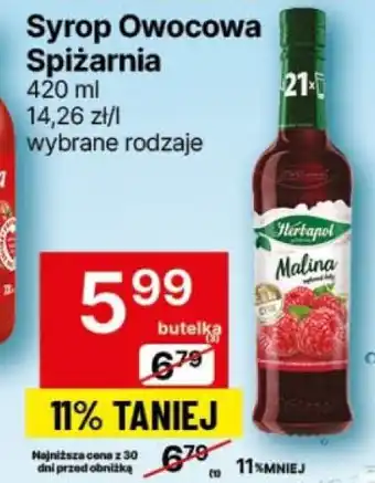 Delikatesy Centrum Syrop Owocowa Spiżarnia oferta