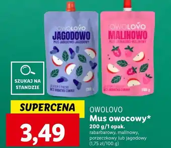Lidl Mus owocowy Owolovo oferta