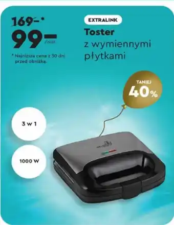 Biedronka Toster Extralink oferta