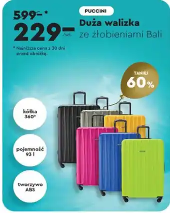 Biedronka Walizka Puccini oferta