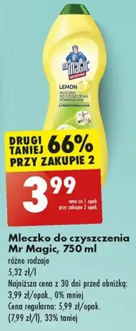 Biedronka Mleczko do czyszczenia Mr Magic, 750 ml oferta