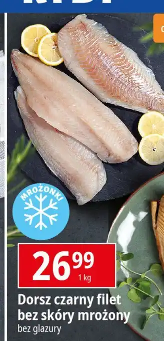 E.Leclerc Dorsz czarniak filet bez skóry mrożony oferta