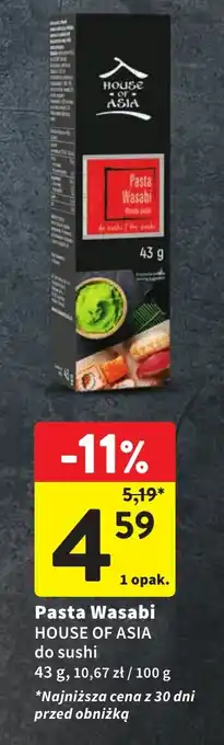 Intermarche Pasta Wasabi 43 g oferta