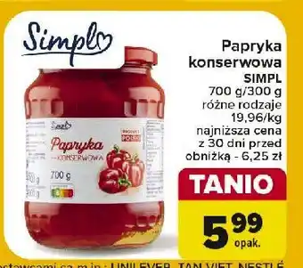 Carrefour Market Papryka konserwowa Simpl oferta