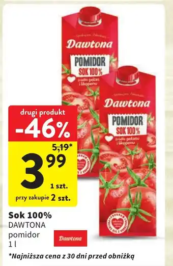 Intermarche Sok 100% 1 l oferta