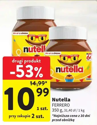 Intermarche Nutella 350 g oferta
