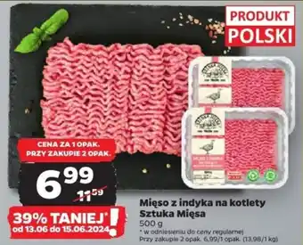 Netto Mięso z indyka na kotlety Sztuka Mięsa 500 g oferta