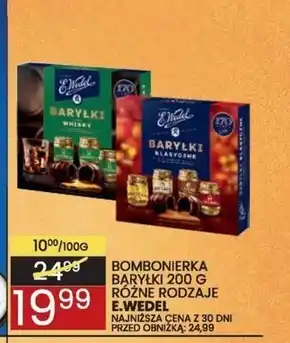 Wafelek E. Wedel Baryłki klasyczne z alkoholem w czekoladzie deserowej 200 g oferta