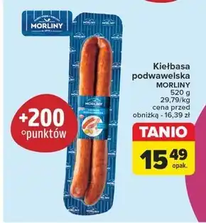 Carrefour Morliny Kiełbasa podwawelska 520 g oferta