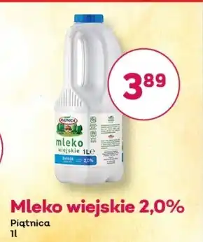 Społem Piątnica Mleko wiejskie świeże 2,0% 1 l oferta
