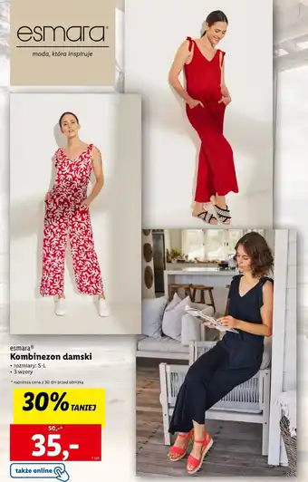 Lidl Kombinezon damski Esmara oferta