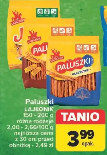 Carrefour Paluszki Lajkonik oferta