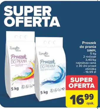 Carrefour Proszek do prania Simpl oferta