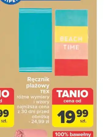 Carrefour Ręcznik TEX oferta