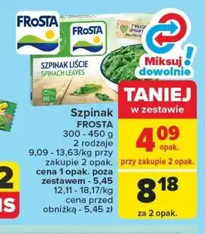 Carrefour FRoSTA Szpinak liście 300 g oferta