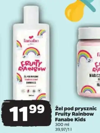 Netto żel pod prysznic Fruity Rainbow Fanabe Kids 300 ml oferta