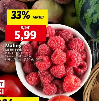 Lidl Maliny 125 g oferta