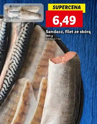 Lidl Sandacz, filet ze skórą 100 g oferta