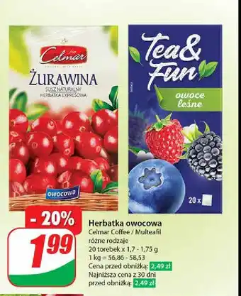 Dino Herbata owoce leśne Tea & fun oferta