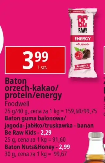Batonik guma balonowa Be raw!