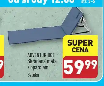 ALDI ADVENTURIDGE Składana mata z oparciem oferta