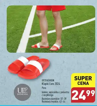 ALDI UP2FASHION Klapki Euro 2024 oferta