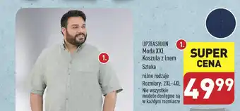 ALDI UP2FASHION Moda XXL Koszula z lnem oferta
