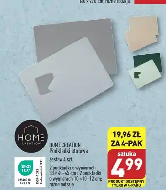 ALDI HOME CREATION Podkładki stołowe 4 szt. oferta