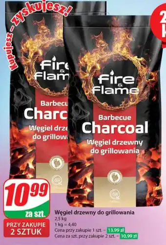 Dino Węgiel drzewny Fire & Flame oferta