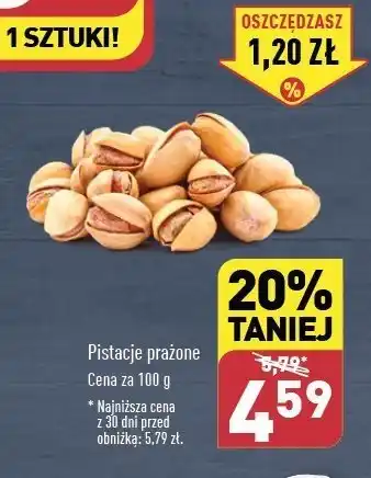 ALDI Pistacje prażone oferta